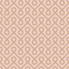 Beige Linear Weaved Seamless Pattern.