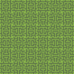 Greenery Squares Modern Seamless Pattern.