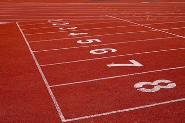 Fototapeta premium Race runs short of special material is a material particular.