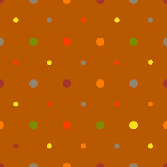 Polka dots seamless pattern. Vector illustration