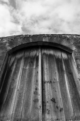 Naklejka na ściany i meble Old door detail in Dordogne France