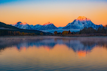 Oxbow Bend Early Fall Morning