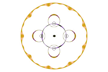 Fractal art background for creative design. Abstract fractal. Decoration for wallpaper desktop, poster, cover booklet, card. Psychedelic. Print for clothes, t-shirt. Magic graphics.