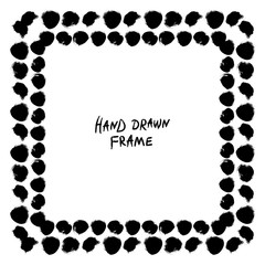 Black and white abstract frame