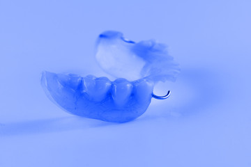 acrylic denture with metal clasps
