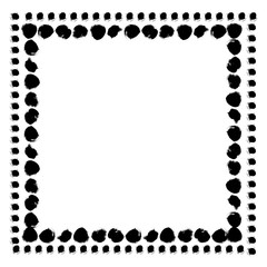 Black and white abstract frame