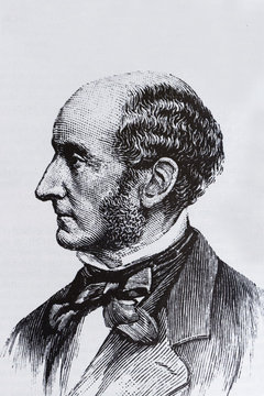 Portrait of the philosopher John Stuart Mill