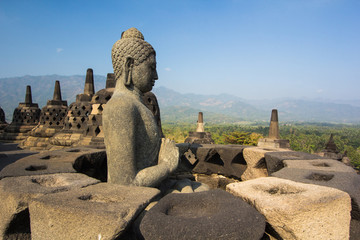 Borobudur Temple, Yogyakarta, Java, Indonesia.