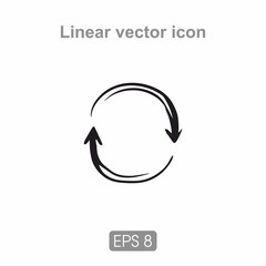 Icon arrows in a circle