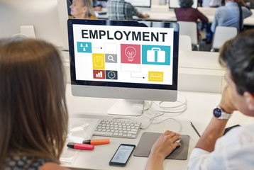 Fototapeta na wymiar Job Opportunites Motivation Employment Competence Concept