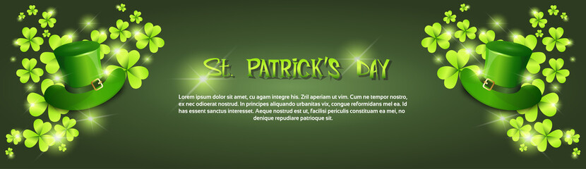 Happy Patrick Day Festival Beer Holiday Poster Fest Flat Vector Illustration