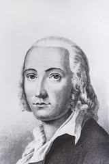 Portrait of the philosopher Friedrich Holderlin