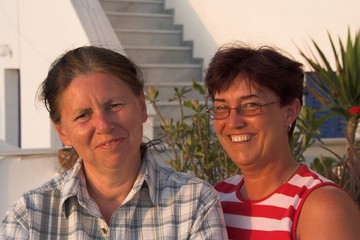 Freundinnen auf Urlaub