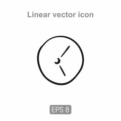 Icon wall clock
