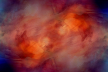 abstrait aquarelle fond coucher de soleil ciel orange violet