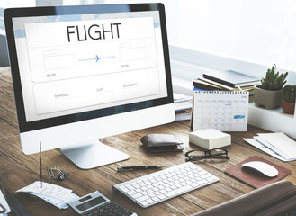 Online Flight Booking Interface Concept