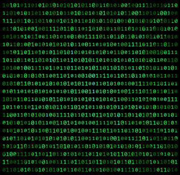 binary code zero one matrix green background beautiful banner wallpaper