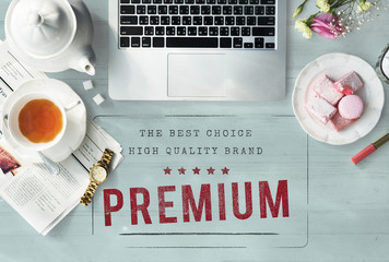 Premium Quality Value Worth Best Graphic Concept