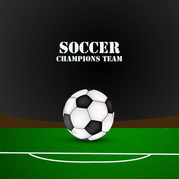 Illustration of soccer sport background