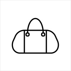 handbag icon on white background