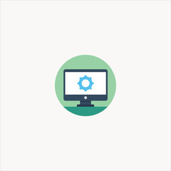 computer icon flat design