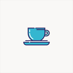 coffee cup icon flat design
