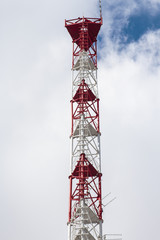 cell tower against the sky