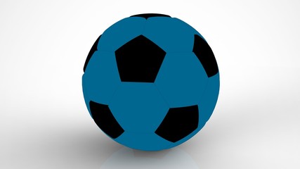 Obraz premium Soccer ball. 3D illustration. 3D CG. High resolution.