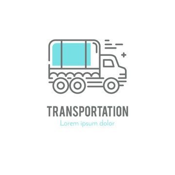 Line truck logo