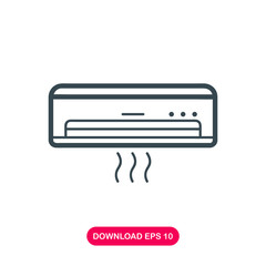 Air conditioner icon vector