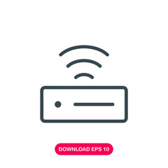 Router icon vector