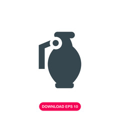 Grenade icon vector
