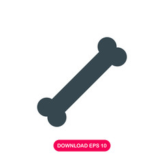 Bone icon vector
