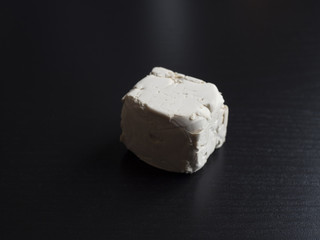 Yeast isolated on black background