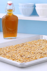 Delicious organic muesli cereal