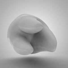 Human tooth 3D render