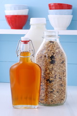 Delicious organic muesli cereal