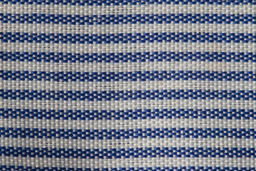 Fototapeta na wymiar 青と白のストライプの布のテクスチャ