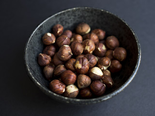 Hazelnuts in bowl