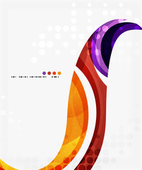 Business corporate wave background, flyer, brochure design template