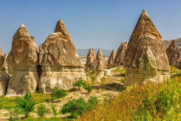 rock of an unusual form in Cappadocia, Turkey