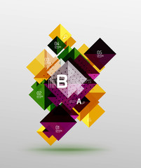 Vector square abstract background