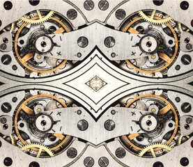 mix of old clockwork mechanical watches, high resolution and detail
