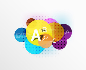 Vector circle banner