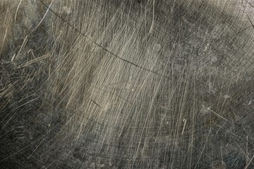 Scratched metal texture. Grunge iron plate. Industrial metal background.