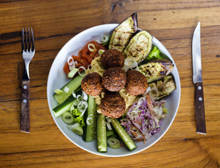 Vegetarian falafels