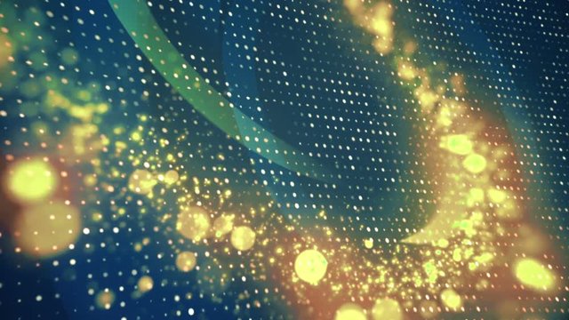 Abstract Corporate Dots with Particles Loop Background