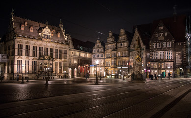 Fototapeta na wymiar Bremen Rathausplatz