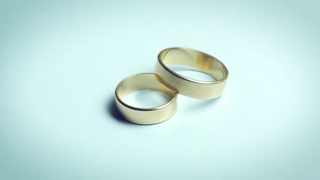 wedding ring in White Background