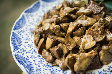 Fegatini di maiale in fricassea, Cibo Italiano